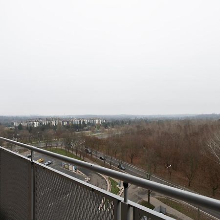 Penthouse With A View Of Lodz & Free Parking Appartement Buitenkant foto