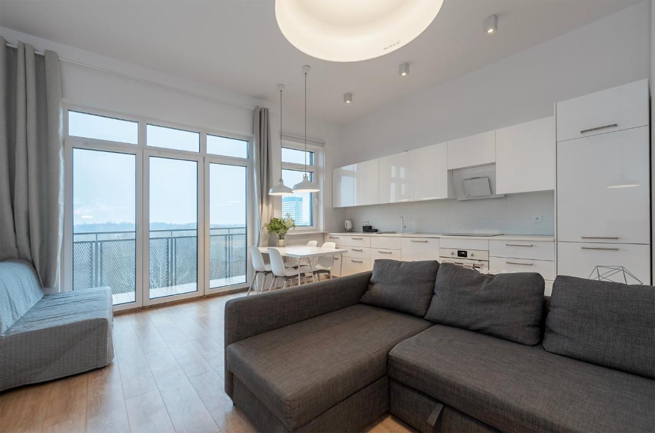 Penthouse With A View Of Lodz & Free Parking Appartement Buitenkant foto